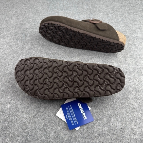 New With Box Womens Size 8 Mocha Birkenstock Boston Clog (Brown) Narrow Slip-On - Picture 3 of 3